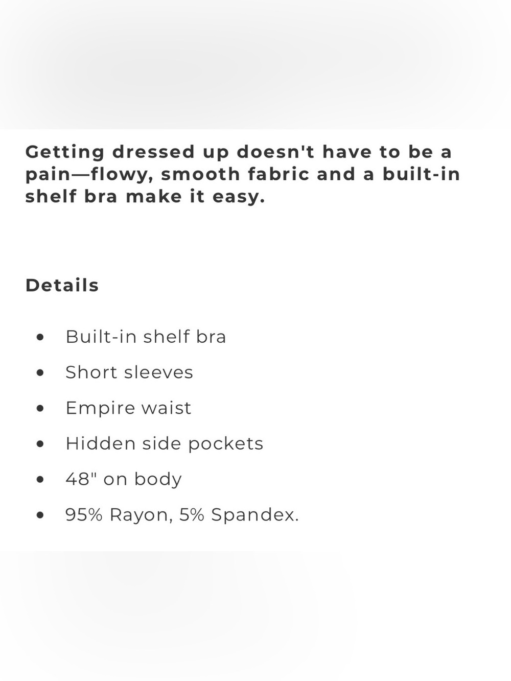 Soma Pamilla Midi Bra Dress. Black Floral V-Neck - Pink & Light Blue Flowers - Picture 5 of 5